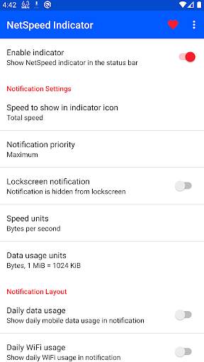 NetSpeed Indicator: Internet Speed Notifier screenshot 1