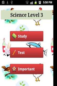 Science Level 3 1 تصوير الشاشة