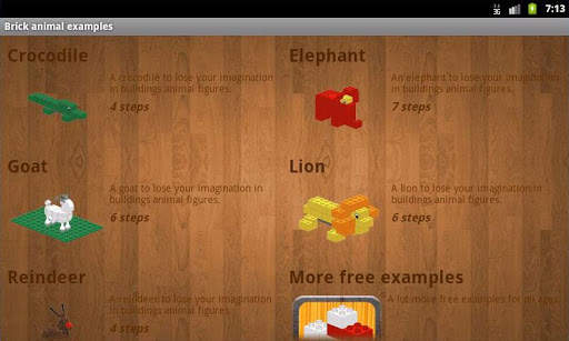 Brick animal examples screenshot 4