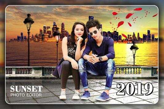 Sunset photo frame screenshot 1