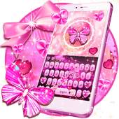 Pink Love Butterfly Keyboard 10001004