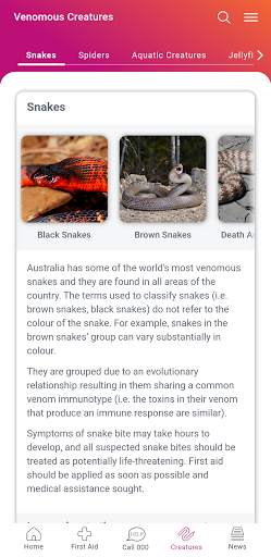 Australian Bites and Stings screenshot 2