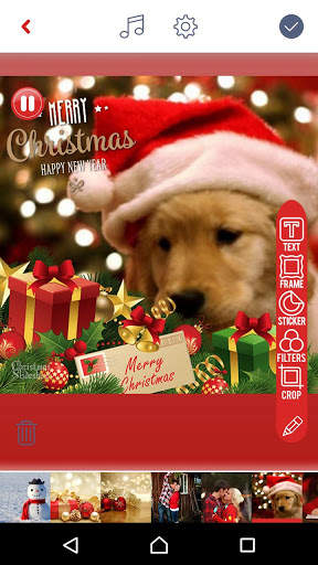 Natal Slideshow Foto Dengan Musik - Pembuat Video screenshot 1