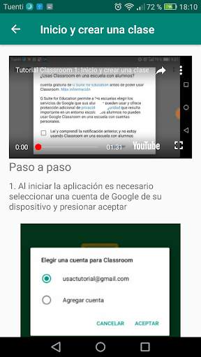 Manual de Classroom скриншот 3
