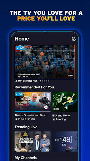 Sling TV: Live TV   Freestream screenshot 1
