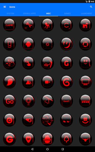 Red Glass Orb Icon Pack скриншот 23