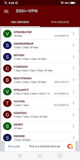 SSH/VPN Account Creator screenshot 1