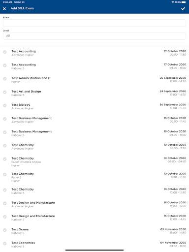 SQA My Exams screenshot 2