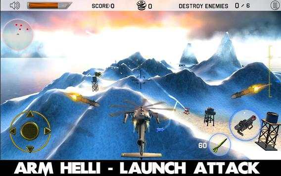 Gunship Helicopter Game 3D screenshot 2