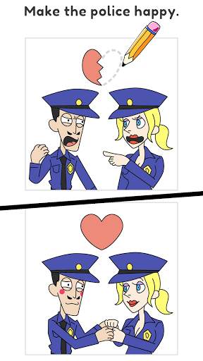 Draw Happy Police - Draw Games screenshot 1