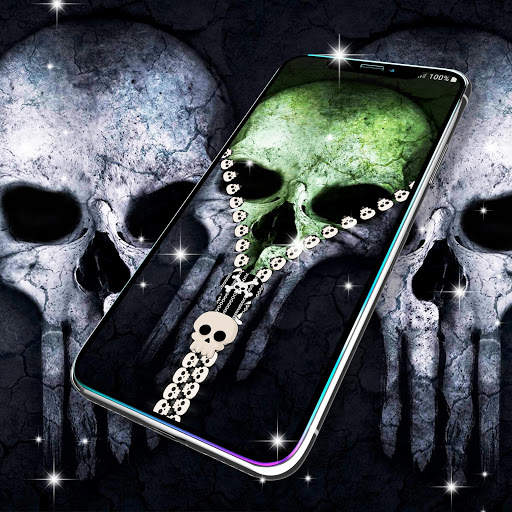 Skull lock screen zipper screenshot 3