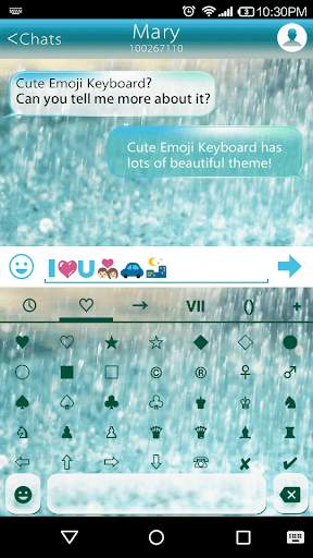 Glass Rainy Emoji Keyboard Art screenshot 3