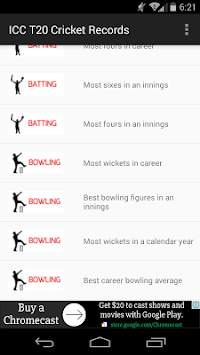 ICC T20 Cricket Records screenshot 2