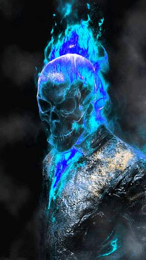 Fire Skull Live Wallpaper screenshot 3