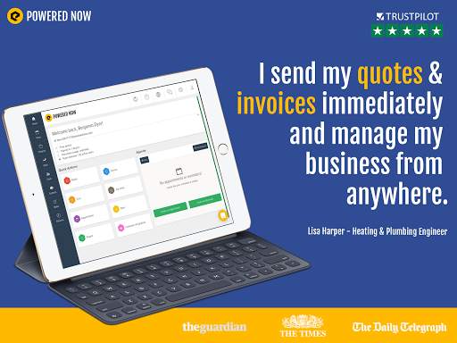 Invoicing, Quoting, Scheduling App : Powered Now screenshot 1