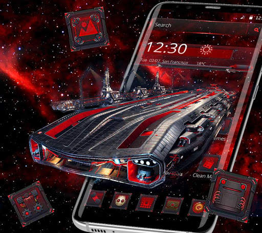Red Dark Galaxy Legend Theme screenshot 1