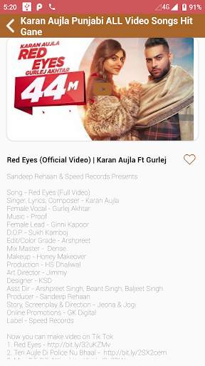 Karan Aujla Punjabi Video Song New Gane screenshot 1