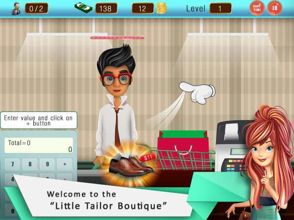 Little Tailor Girl Cashier Shop Cash Register screenshot 9