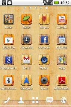 Free Wood Theme Go Launcher EX screenshot 2