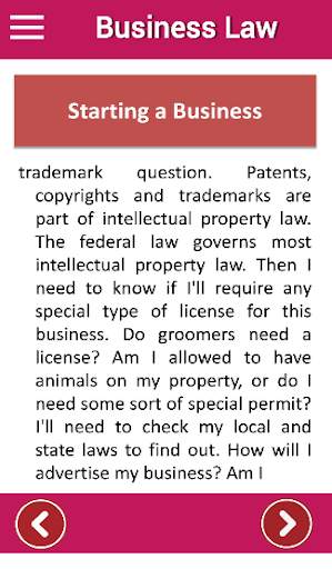 Business Law - Student offline guide screenshot 3