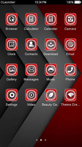 Abstract Red Theme screenshot 2