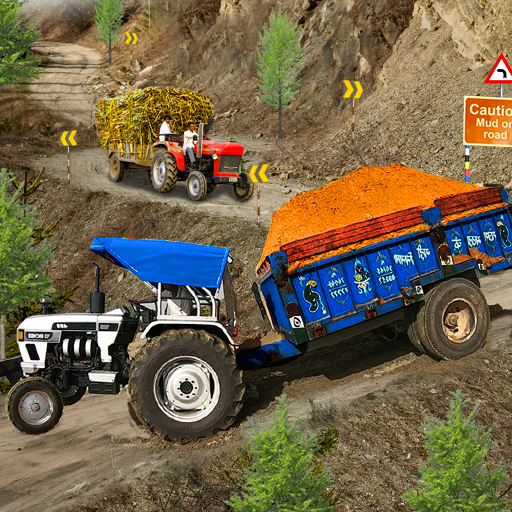 Tractor Trolley Farming Game icon