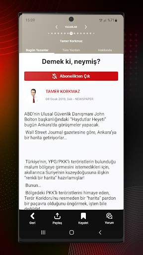 Yeni Şafak - Gazete Haber Spor screenshot 2