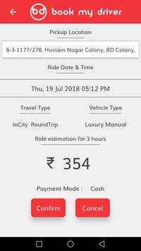 Book my driver : Driver services, hire a driver screenshot 4