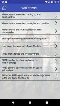 GUIDE FOR PUBG स्क्रीनशॉट 2