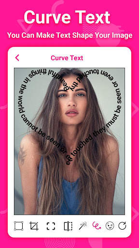 Curve Text Stylish On Photo - Swipe to NameArt 2 تصوير الشاشة