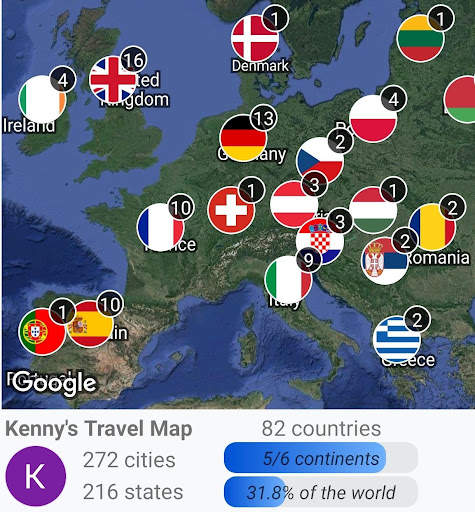 Travel Mapper: Where I've Been screenshot 8