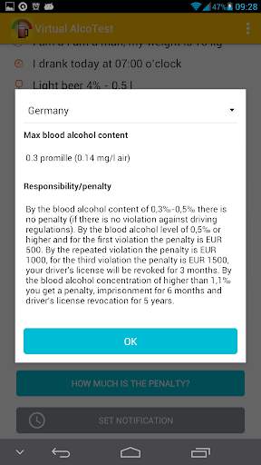 Virtual AlcoTest screenshot 6