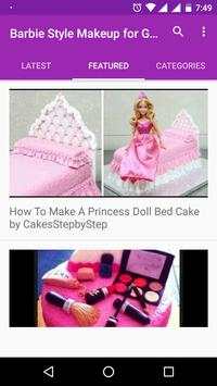 Barbie Style Makeup for Girls Video - Makeup Salon screenshot 3