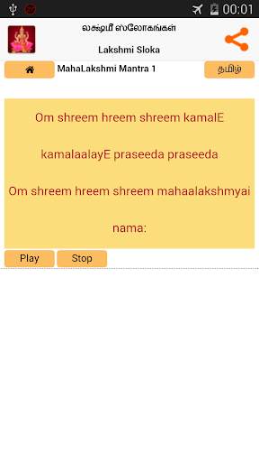 Lakshmi Sloka -Tamil & English screenshot 4