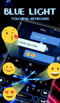 Live 3D Animated Blue Light Keyboard Theme screenshot 3