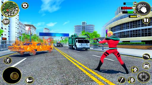 Rope Frog Ninja Hero - Spider Rope Crime Game screenshot 2