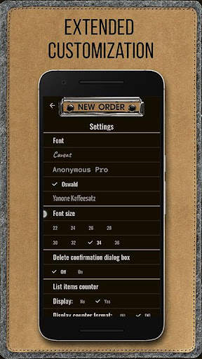 NEW ORDER - list management screenshot 6