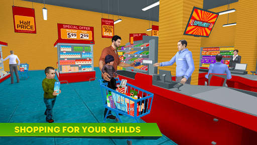Virtual Single Dad Taxi Driver Sim screenshot 2