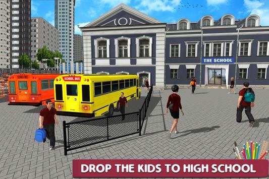 High School Bus Simulator: City Bus Driving screenshot 2
