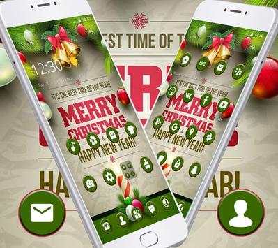 Merry Christmas Golden Bell Theme screenshot 1