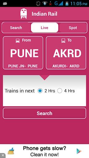 Indian Railway Status screenshot 4
