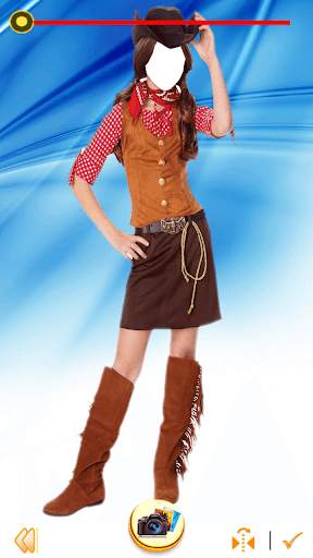 Cowboy Dress Selfie Photo Edit screenshot 3