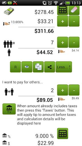 Tip Calculator Lite screenshot 3