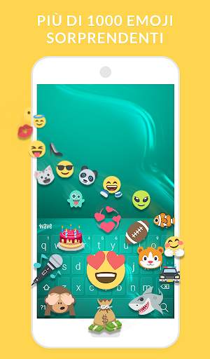 Wave Tastiera Animata + Emoji screenshot 3