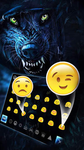 Black Ice Wolf Keyboard screenshot 3