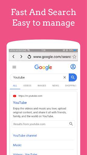 ব্রাউজার মিনি: হালকা এবং দ্রুত - গতি ব্রাউজার 4 জি screenshot 5