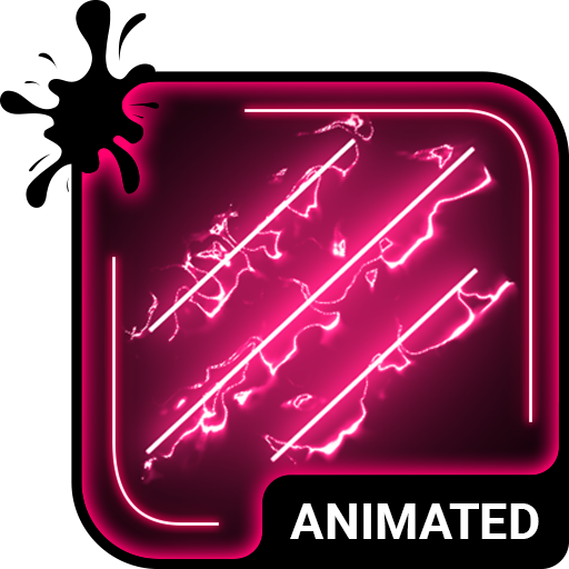 Pink Neon Animated Keyboard    icon