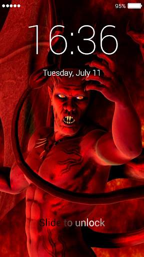 Red Devils Lock Screen 1 تصوير الشاشة