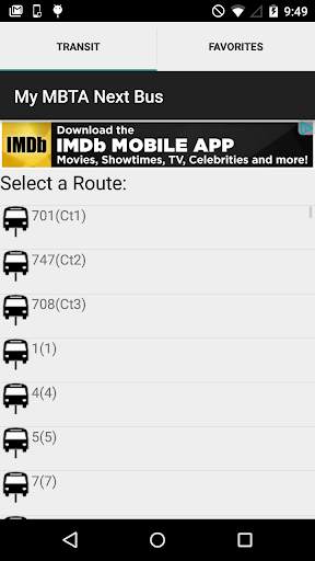 My MBTA Next Bus screenshot 1