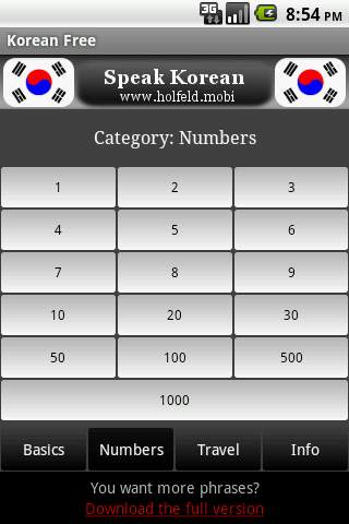 Speak Korean Free screenshot 2